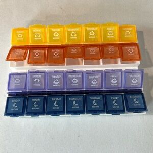 Colorful Weekly Pill Organizer